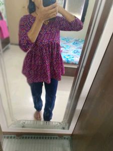 Pure Bandhani Cotton Trending Kurti