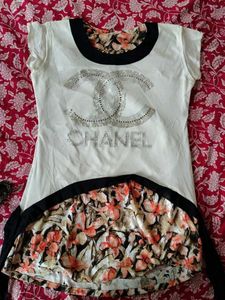 Chanel Style Floral Top
