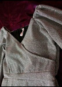 Sparkly Silver Gown/ Bodycon Dress