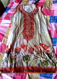 Floral Print Kurta