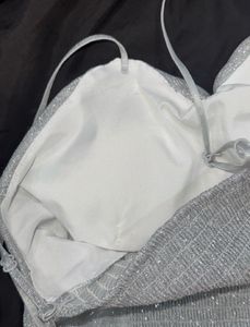 SILVER CORSET TOP