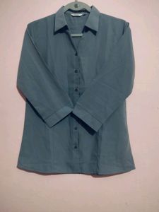Grey Formal Shirt For Women