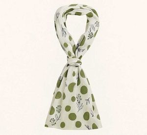 Olive bloom crinkle scraf for women