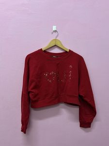 Red Graphic Sweatshirt