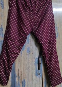 Purple Kurtha Pant And Dupatta Set 💜