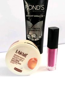 Beauty Combo – Moisturizer + Face Wash + Lipstick