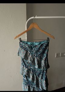 By Anthropologie Ruffle Flounce Maxi Skirt