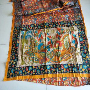 Vintage Floral Batik Saree!!