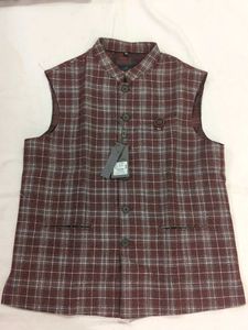XXL - Chequered Nehru Jacket