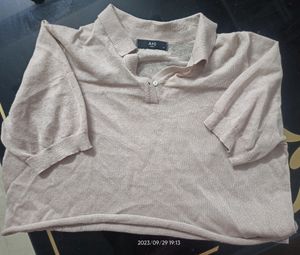 A+G Cropped Collared Tshirt