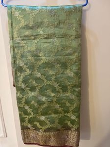 Green Floral Saree