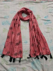 New Rayon Peach Printed Stole