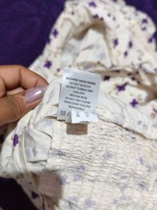 Floral Print Peter Pan Collar Top