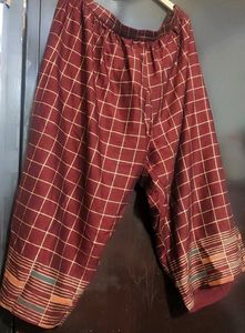 Burdundy Plazo Suit With Dupatta 42 Bust