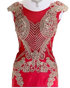 Red & Gold Ethnic Gown🎀❤️🦄