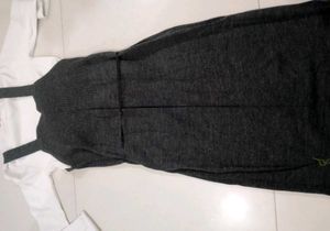 Cute Cat Applique Jumper Dress