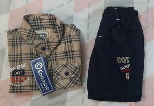 Shirt And Shorts Set For 2 Yrs Boys