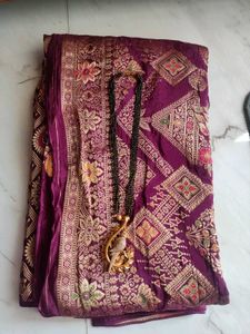 Pure Crape silk Weaving mistake Saree