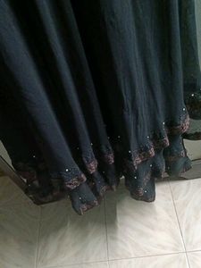 Elegant Black Ethnic Burqa