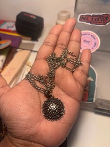 Imitation Long Floral Pendant Necklace