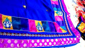 Elegant Blue  Silk  Saree