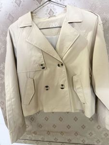Zara Cropped Trench Coat