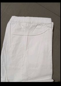 White Pent Strechebl For Women Good Quality
