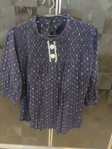 Elegant Navy Blue Top