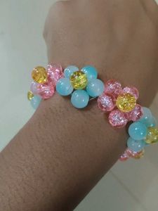 Beaded Braceles, Watch Dial Bracelet Bangles (Silk