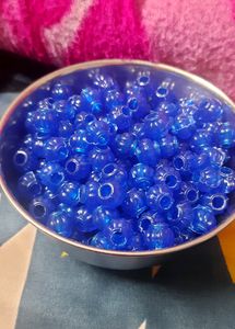 White Matka Shape Beads (50 Pieces )