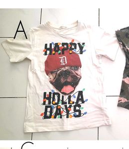 H&M Christmas Bull Dog Tshirt