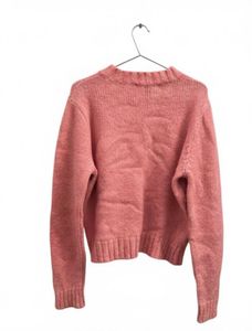 Pink Knit Pullover Sweater