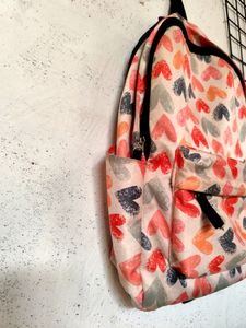 Heart Printed Bagpack