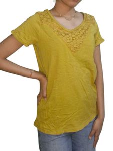 Mustard Lace Top