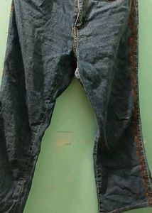 Embroidered Denim Jeans