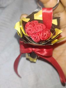 Rose Bouquet Keychain