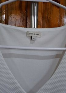 Chic White Peplum Top