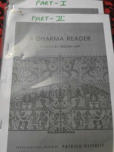A DHARMA READER classical Indian Law