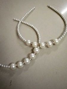 Set Of 2 Beads Hair Band