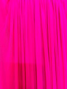 Pink Maxi Skirt With Blue Piping At Bottom