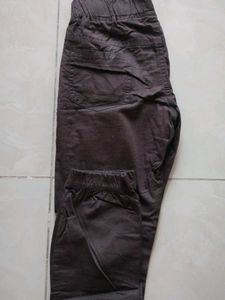 Boys Brown Jogger Pants - &#34;SPEED&#34; Detail