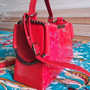 Leather Gloss Sling Bag