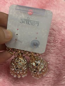 Mirror Jhumka Earrings