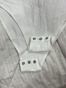 h&amp;m scoopback White Short Sleeve Bodysuit