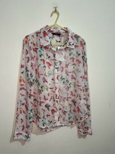 Floral Print Casual Shirt