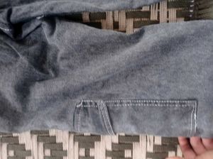 Gray Wash Cargo Jeans