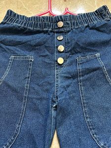 Wide Leg Denim Pants