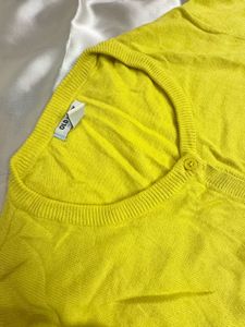 Neon Yellow Cardigan
