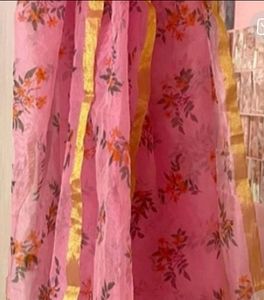 New Chanderi Cotton Dupatta With Tasselled Border