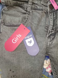 Grey Acid Wash Jeans